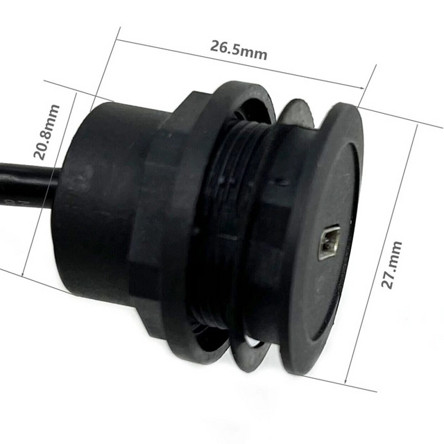 Panel mount IP67 waterproof USB 2.0 type C female cable
