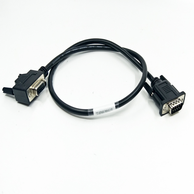 Right angled D-SUB DB 9Pin male to female extension cable