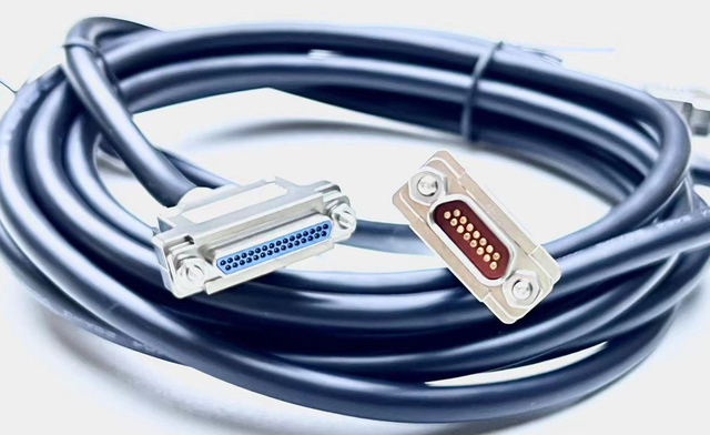 Micro D-Sub Cable Assembly with Shell