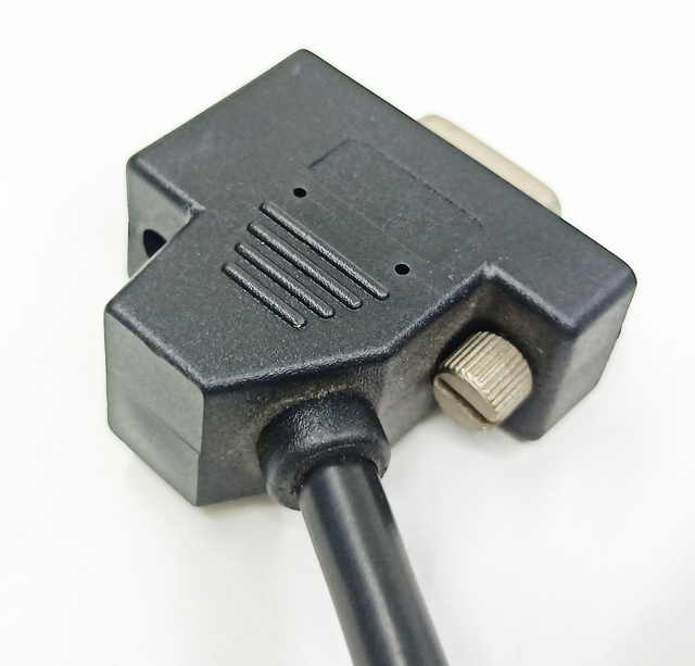 Customized 45 degree angled D-SUB DB 9Pin female Y split cable assembly